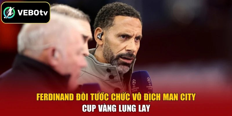 Ferdinand Đòi Tước Chức Vô Địch Man City – Cup Vàng Lung Lay
