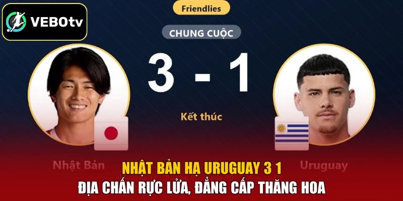 Nhật Bản Hạ Uruguay 3 1 – Địa Chấn Rực Lửa, Đẳng Cấp